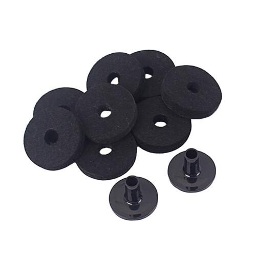 10Pcs/Pack Plastic Drum Felt Bottom Cover Drum Felt Pad-WC73