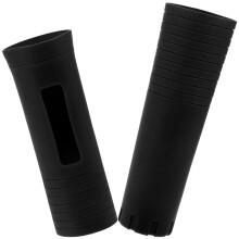 2Pz Fodera Manico Microfono Silicone Morbido Nero Antishock Wireless