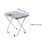 Lightweight Grey Foldable Outdoor Stool Durable Pp+iron Chair 2