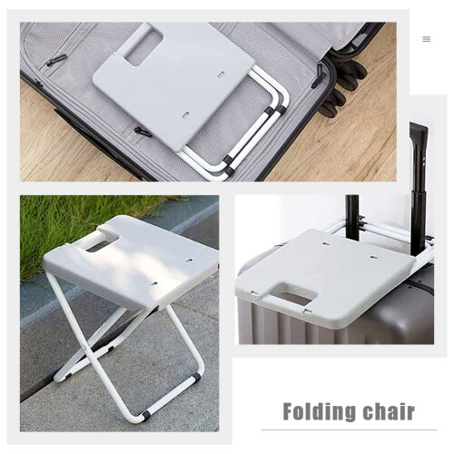 Lightweight Grey Foldable Outdoor Stool Durable Pp+iron Chair 2