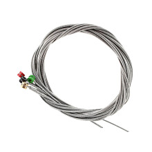 Colored Head Stainless Steel Bass Guitar Strings Set, Bright Sweet Tone, Durable Easy Identification