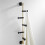 Modern Wall Mounted Coat Rack with 5 Hooks, Copper Vertical Design for SpaceSaving Entryway Organization 5