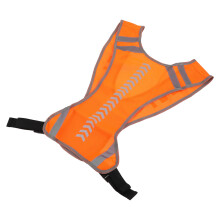 Gilet Alta Visibilità Arancione Con Bande Riflettenti Per Outdoor