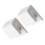 2Pz Appendi Clip Bianco Autoadesivo Per Bagno Dentifricio in ABS 1