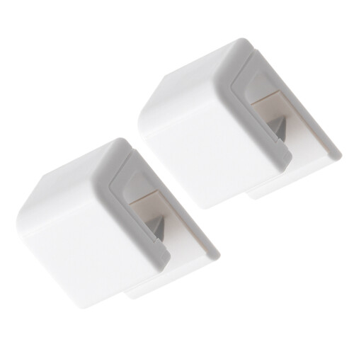 2Pz Appendi Clip Bianco Autoadesivo Per Bagno Dentifricio in ABS