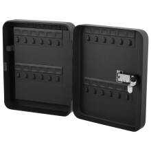 1Set Scatola Porta Chiavi 48 Slot in Ferro Nero Con Serratura A Codice