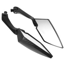 Universele Motor Achteruitkijkspiegels Aluminium En ABS Zwart