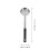 Premium Portion Control Ladle Black Long Serving Spoon Stainless 2