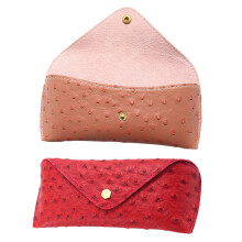 2St Compacte PU Brillendoos Met Stijlvol Design En Valbescherming