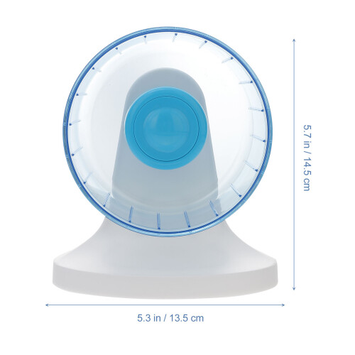1Pc Blue Hamster Running Wheel Plastic & Iron Quiet Exercise Toy 1
