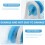1Pc Blue Hamster Running Wheel Plastic & Iron Quiet Exercise Toy 5