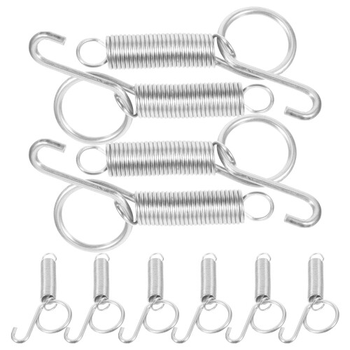 10Pz Ganci Porta Per Conigli Pappagalli Argento