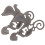 Creatieve Duif Poortfiniaal Van Ijzer Robuust Design 1