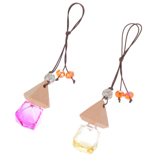 2St Decoratieve Auto Geurflessen Hanger Duurzaam Multikleur