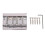 Electric Guitar Bridge 4 String Hardtail Bridge with Adjustable Saddle and Stable Tuning Design 1