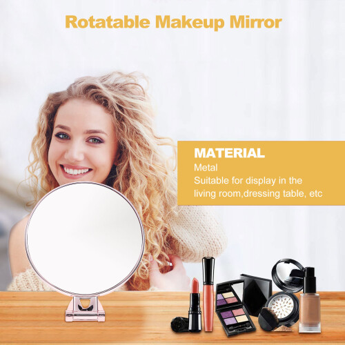 Handheld Mirror 3x Magnifying Mirror Magnifying Dresser Mirror 2