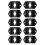 10Pcs Iron Hanging Speaker Brackets Black for Surround Sound 7
