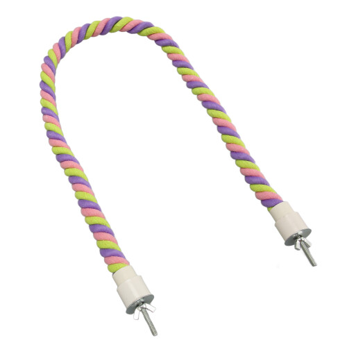 Colorful Bird Rope Perch 80cm/31.5in Cotton Swing 1