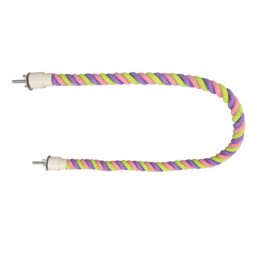 Colorful Bird Rope Perch 80cm/31.5in Cotton Swing 2