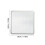 1Pc Silver Aluminium Alloy Square Baking Pan Perforated Pizza Tray 2