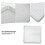 1Pc Silver Aluminium Alloy Square Baking Pan Perforated Pizza Tray 5