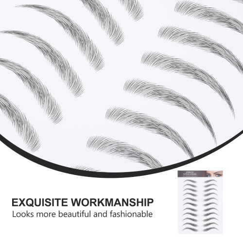 12 Sheets Eyebrow Tattoo Transfer Shaping Stickers 2