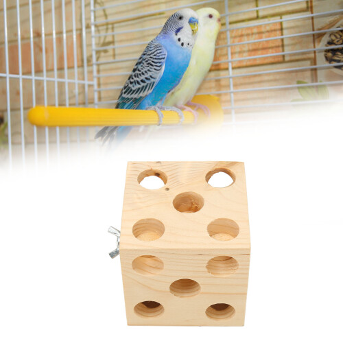 Bird Block Pine Toy 8cm/3.1in Foraging Parrot 2