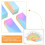100Pcs Multi Colored Paper Lipstick Cases Stylish DIY Storage Boxes 5