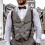Adjustable Vintage PU Leather Men Suspenders Brown 8