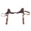 Adjustable Vintage PU Leather Men Suspenders Brown 12
