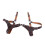 Adjustable Vintage PU Leather Men Suspenders Brown 14