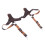 Adjustable Vintage PU Leather Men Suspenders Brown 16