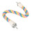 Bird Cotton Rope Perch S Size Pink/Yellow/Blue 16