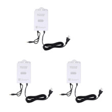 3X Fuente de Alimentación Ininterrumpida de 12V-2A para WiFi, Enrutador, Módem, Cámara de Seguridad UPS Protector de Respaldo de Batería Enchufe