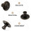 6 Pcs Door Handle Cabinet Wardrobe Knob Furniture Pull 5