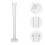 1Pc Clear Plastic DIY Candle Mold for Manual Handmade Candle Making 7
