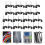 100Pcs Black Wire Fixing Clips Half Clamps with Nails Sturdy Support 4
