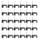 100Pcs Black Wire Fixing Clips Half Clamps with Nails Sturdy Support 9