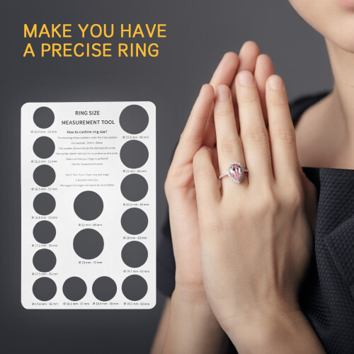 5Pcs White Paper Ring Sizers Lightweight Ring Size Measurement Tools 2