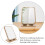 Wooden Swivel Mirror Beige Desktop Tabletop Stand 5