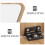 Wooden Swivel Mirror Beige Desktop Tabletop Stand 6