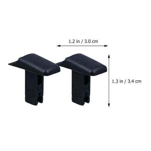 10pack Telescopic Ladder Hook Plastic Replacement Parts Black 1