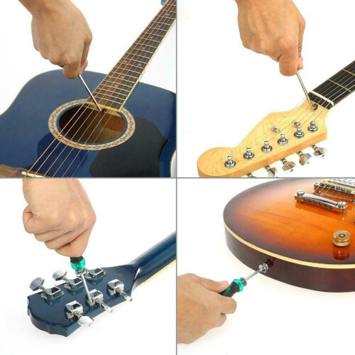 Guitar Setup Tools Precision Luthier Tool Kit for Guitar and Bass Maintenance with Adjustable Wrench 2
