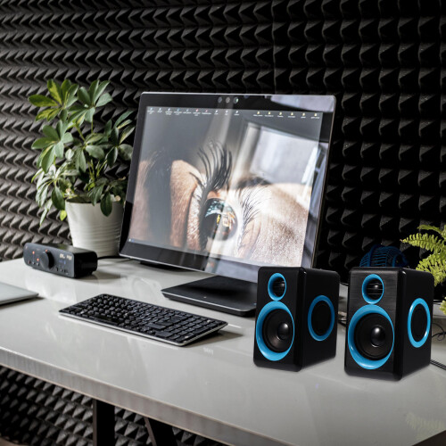 2Pz Speaker Desktop Mini ABS Per Computer Casa Suono Premium 2