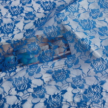 (Royal Blue) Lace Fabric Floral Embroidered Lace Fabric Dress Ribbon Trim Fabric Ribbon Curtain Accessory for Sewing Craft 100x150cm  Yellow