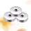 3Pcs Silver Iron Bobbin for Sewing Machine Reusable Metal Spools 5