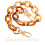 Resin Purse Chain Brown Bag Replacement Strap for DIY Handbag Use 2