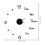 1Set Modern Acrylic Mute Wall Clock Black DIY Wall Decor for Home 2