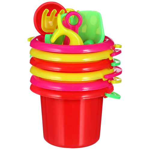 24Pz Mini Secchielli Spiaggia Bambini Gioco Esterno 2