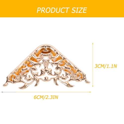 5Pz Angolo Metallici Dorati Per Borse E Creativi 1
